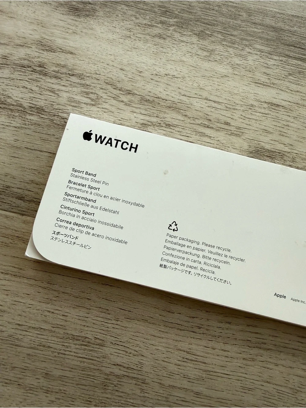 Apple Watch Sport Band for Smartwatch in Starlight 40mm - brand new